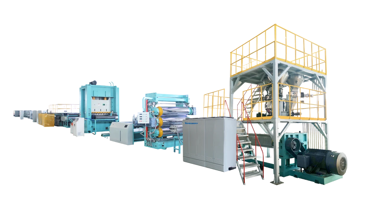 PP/PE Biaxial Geogrid Production Line - Tongjia Geo Textile Machine machine