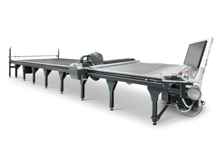 FK Group Tecno Biliardo composite and technical fabric cutting machine, supplied by Magnum India