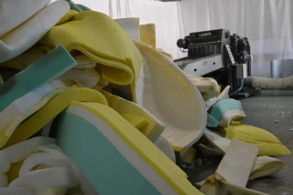 LIDEM TR industrial shredding mill for foam and viscoelastic, supplied by Magnum India
