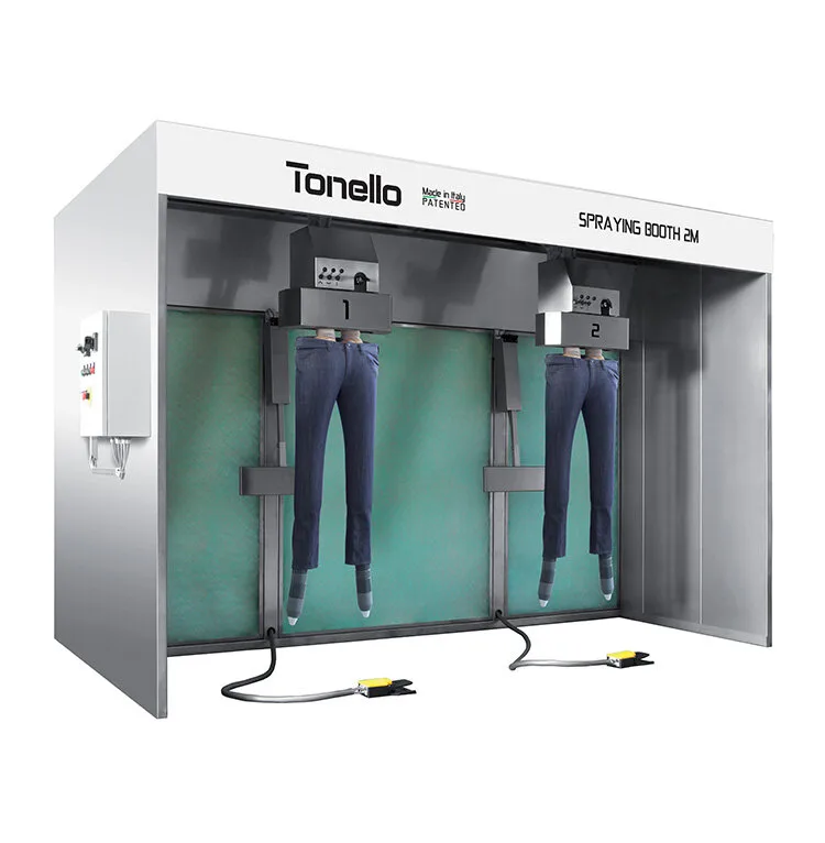 Tonello Spraying and Brushing Booth Garment Finishing Cabin